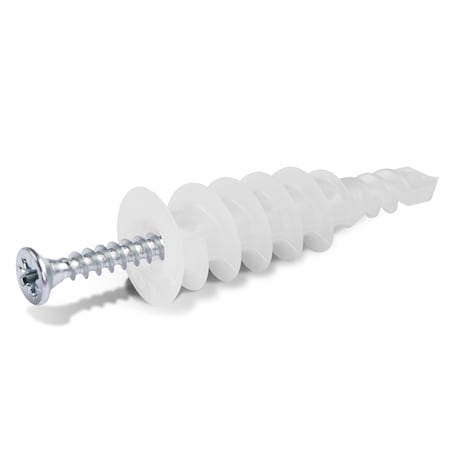 Rawlplug Wall Anchor, 1-1/4" L, Nylon, 6 PK R-S0-DRA-01D+7-1